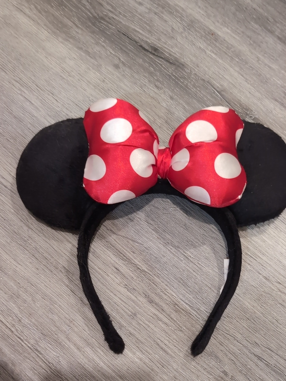 Red Polka Dot Bow Minnie-Style Headband